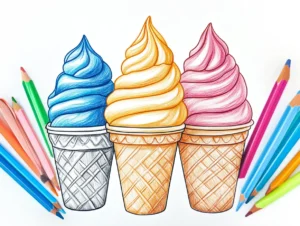 Free Printable Ice Cream Coloring Pages: 25 Fun Designs