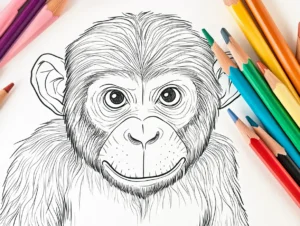 30 Adorable Monkey Coloring Pages for All Ages