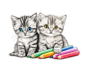Adorable Kitten Coloring Pages: 25 Free Printables for Kids