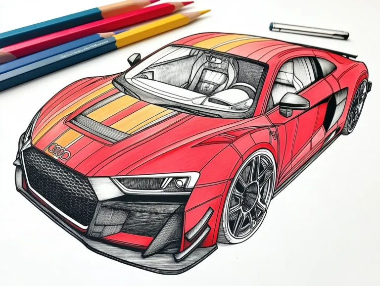 Download 50 Printable Car Coloring Pages: Free and Fun
