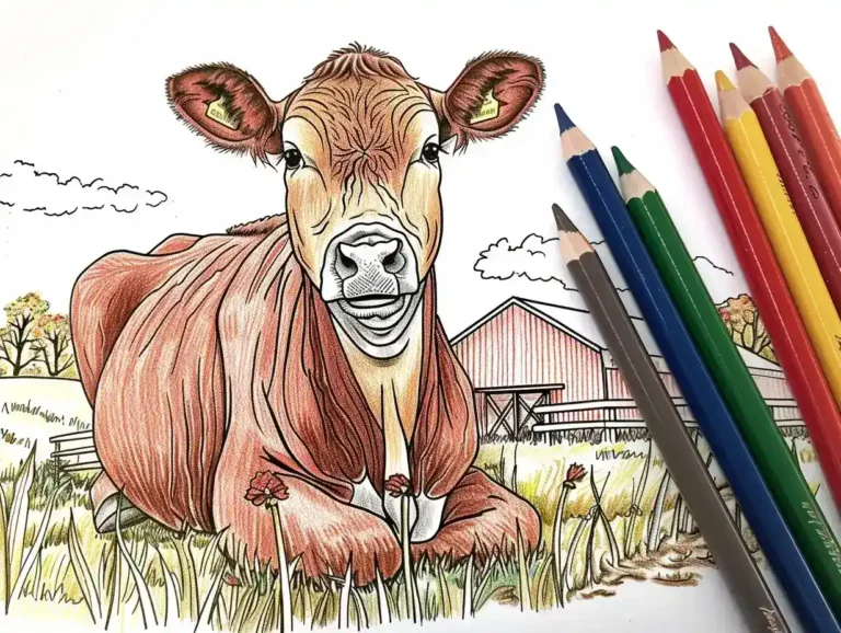 Fun and Free 40 Printable Cow Coloring Pages