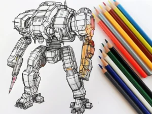 25 Free Printable Robot Coloring Pages: Unlock Creativity