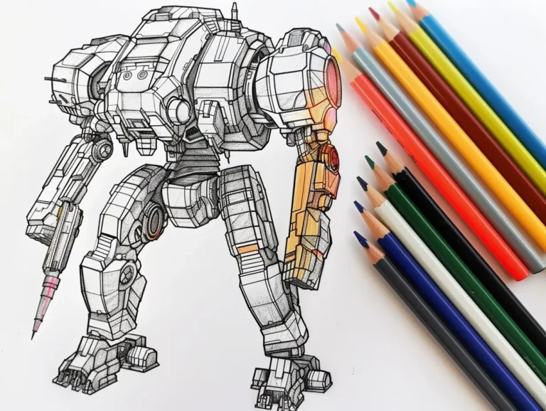 25 Free Printable Robot Coloring Pages: Unlock Creativity