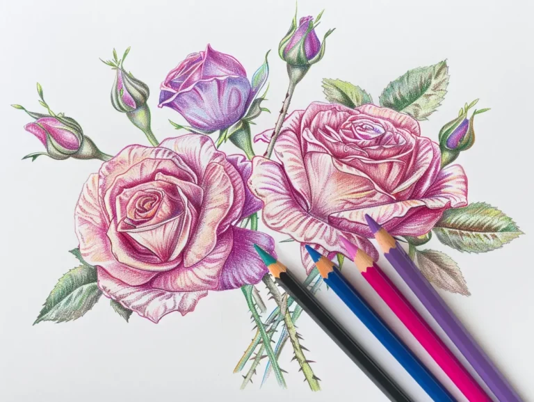 Discover 25 Beautiful Rose Coloring Pages for Young Artists