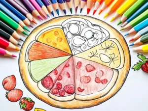 50 Printable Food Coloring Pages for Fun & Creative Play