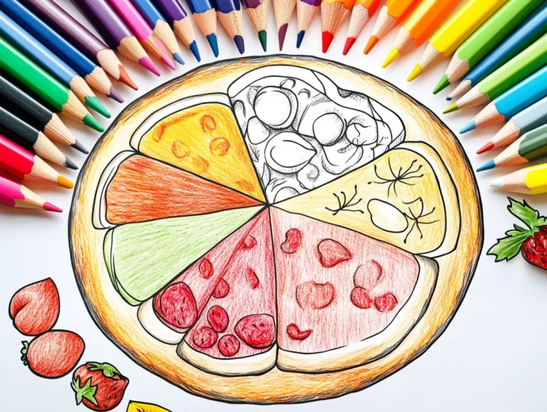 50 Printable Food Coloring Pages for Fun & Creative Play