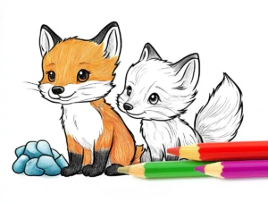 25 Free Printable Fox Coloring Pages for Kids & Adults