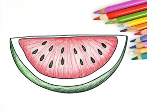 25 Printable Watermelon Coloring Pages for Kids & Adults
