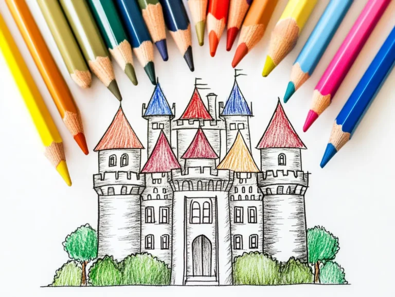 25 Beautiful Castle Coloring Pages for Kids & Adults