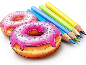 25 Printable Donut Coloring Pages for Kids and Adults