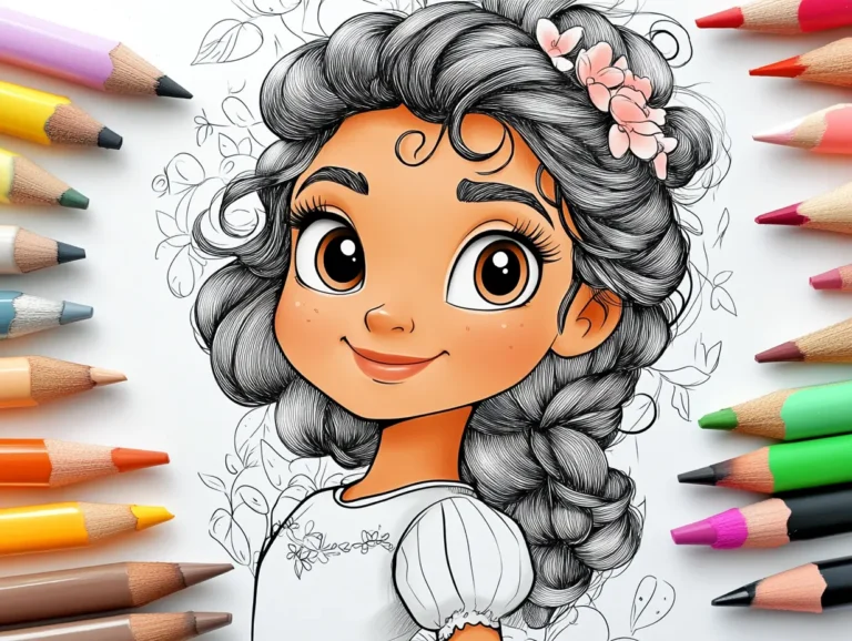 25 Printable Princess Coloring Pages for Kids to Enjoy
