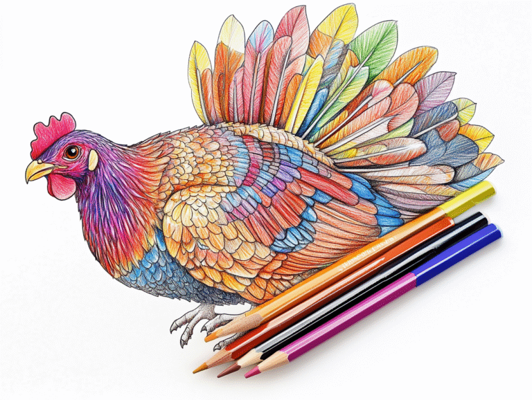 35 Printable Turkey Coloring Pages for Kids and Adults