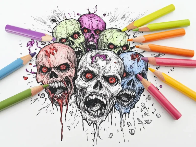 25 Printable Zombie Coloring Pages for Kids and Halloween