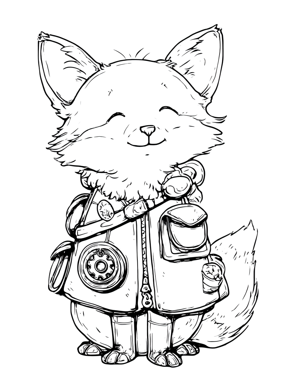 Fox With Vest