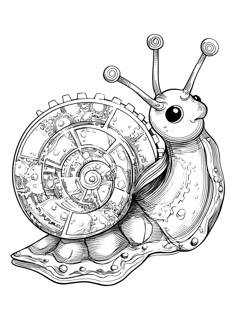 Snail With Gear Shell